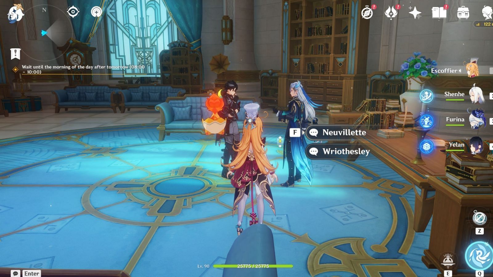 Location of Neuvillette and Wriothesley (Image via HoYoverse)